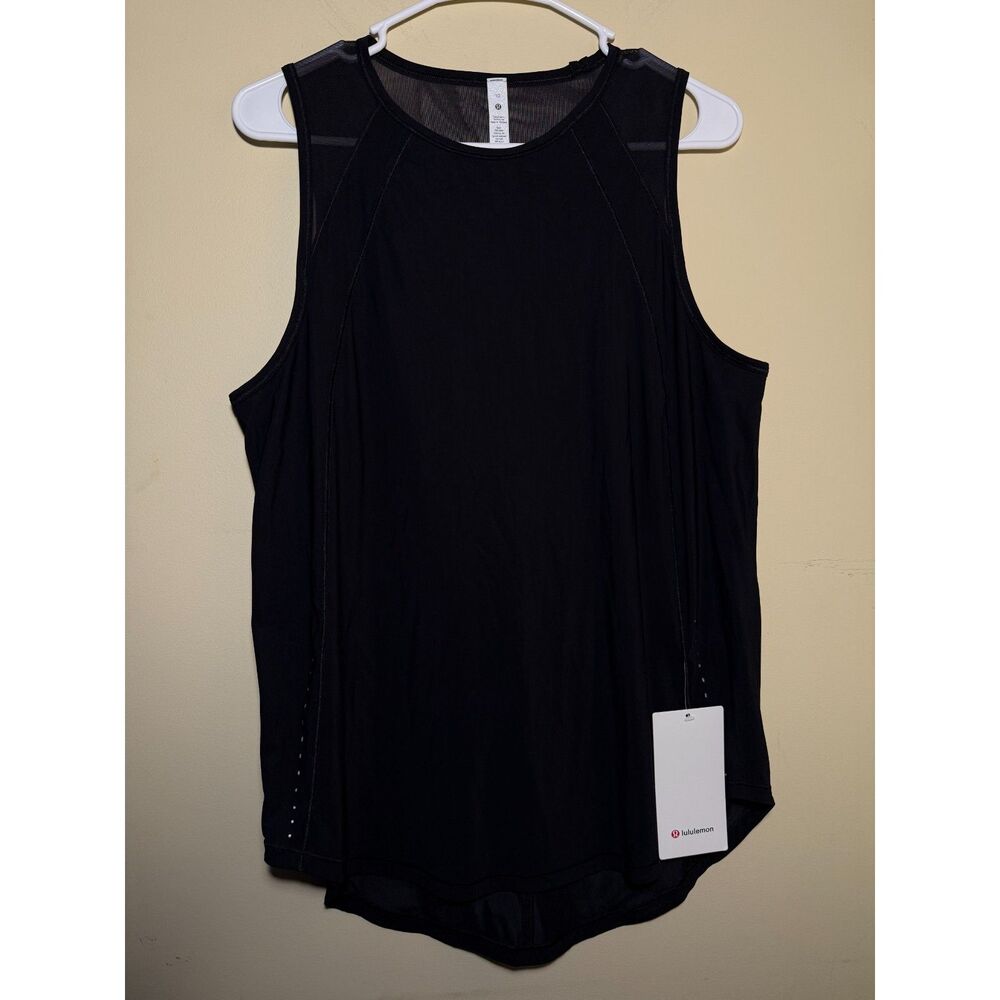NWT Lululemon Black Sculpt Tank Top | Size 10 | Athleisure Yoga Lightweight